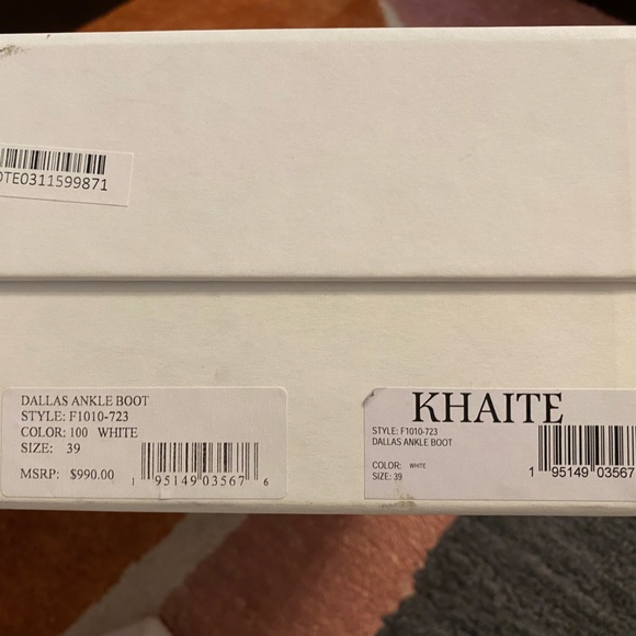 *SOLD* Khaite Dallas ankle boot white 39 - Picture 4 of 7